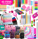 KIT ESCOLAR TOTAL KIDS 42 ITENS + MOCHILA| EKKO SCHOOL+