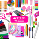 KIT ESCOLAR TOTAL KIDS 42 ITENS + MOCHILA| EKKO SCHOOL+