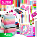 KIT ESCOLAR TOTAL KIDS 42 ITENS + MOCHILA| EKKO SCHOOL+